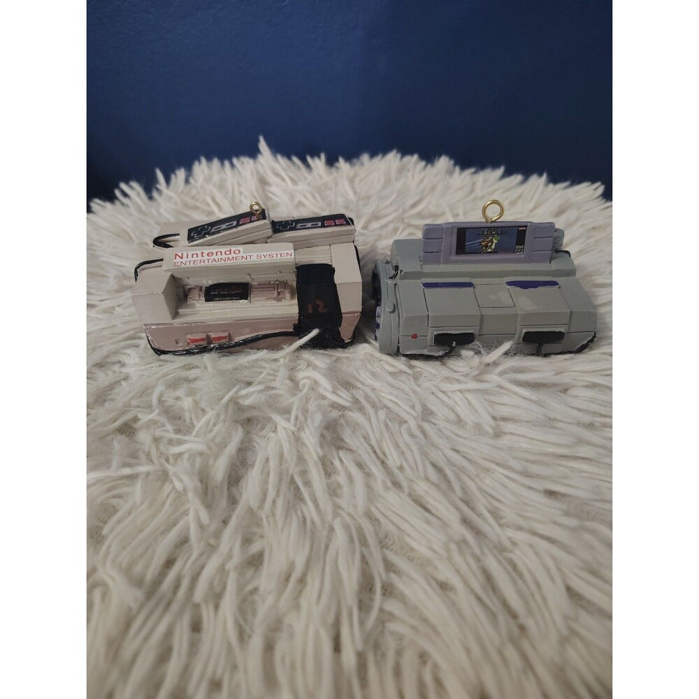 Super Nintendo NES Console Keepsake Ornament Set Of 2